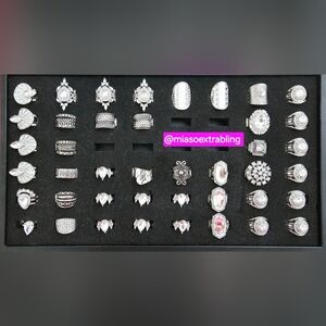 Silver Women's 60pcs Paparazzi Accessories Ring  Set